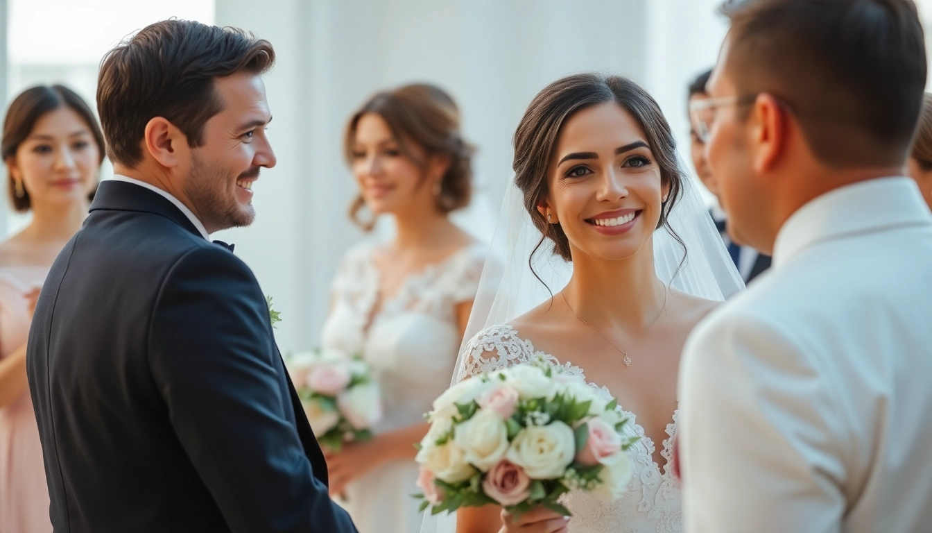 Skilled eskuvo fotos photographing a joyful couple during wedding celebration with bright