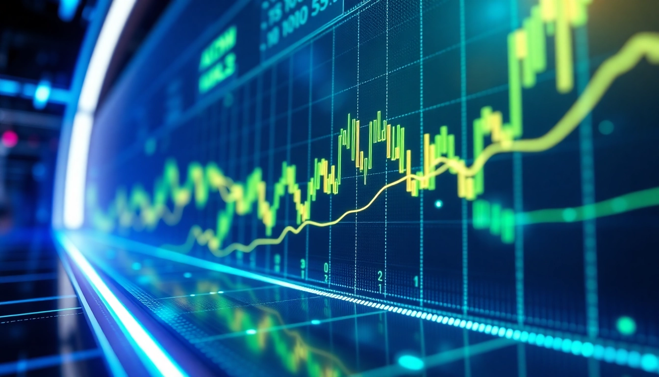Professional analysis of aicoin market data visualization with modern digital interface for